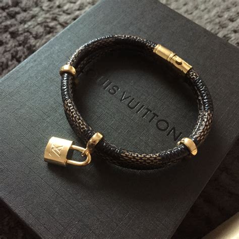 louis vuitton leather bracelet womens